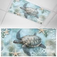 thumbnail image 1 of 1 Pack Retro Sea Turtles Fluorescent Light Covers for Ceiling Lights Oceans Sea Stars Corals Animals Magnetic Ceiling Light Covers Overhead Light Filters for Office Classroom Home, 1 of 9