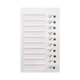 thumbnail image 1 of 1 Pack Reusable to Do List,Boards Plastic Chore Chart Memo Checklist Boards with Slider Portable Daily Affairs Detachable Schedule Planner for Home Office Check Items Accessories,4.72x7.87in(White2), 1 of 8