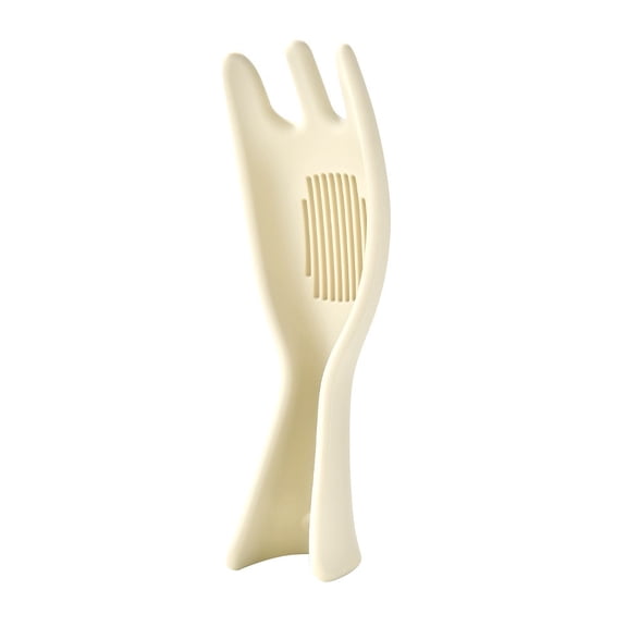 1 Pack Rice Filter Separator, 7.8'' Bean Grain Filter Rice Washer, Drain Scoop Rice Spoon, Multi-Functional Cooking Kitchen Tool (White)