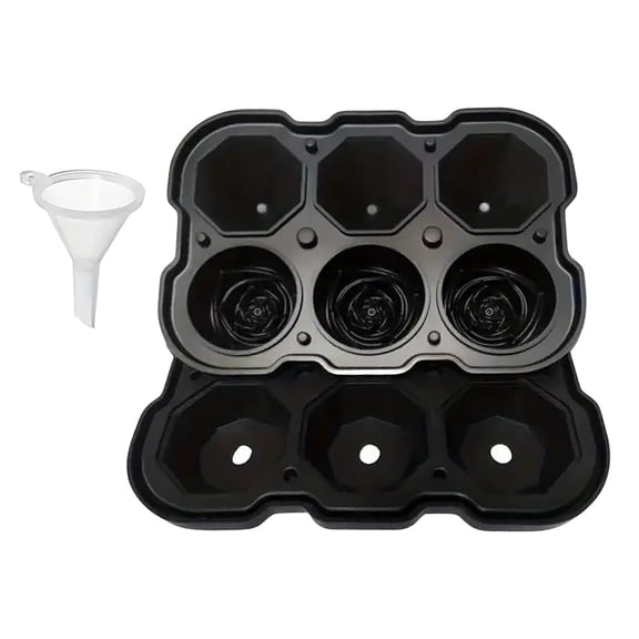 1pc Ice Mould Rose Shaped Silicone Mould Rose Shaped Silicone Features Make Exquisite Ice Cubes and the Pattern Made Food Grade Silicone Which Safe and Hygienic and Tasteless Can U