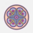 thumbnail image 1 of 1 Pack Round Bohemia Placemat,Washable Round Placemats Cup Coaster Kitchen Table Round Table Mats for Table Dinner Farmhouse Placemats 6.5 x 6.5 Inch, 1 of 7