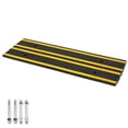 thumbnail image 1 of 1-Pack Rubber Curb Ramps, 48" Extra Wide Driveway Transition Ramps with Anti-Slip Surface & Anchor Bolts for Loading Dock, Garage, Sidewalk, Wheelchair, 1 of 7