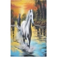 thumbnail image 1 of 1 Pack Running Horse Kitchen Towels Highly Absorbent, Super Soft Dishcloths 18 x 28 Inches Reusable Quick Drying Tea Towels Set for Home,Kitchen Decor Wash cloth, 1 of 7