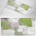1 Pack Sage Green Grey Abstract Fluorescent Light Covers for Ceiling