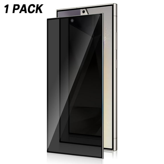 1*Pack for Samsung Galaxy S24 Privacy Screen Protector Tempered Glass [Anti-Spy] [Zero Bubble] [Auto Dust-Remove] 9H Hardness Shatterproof Screen Protective Film for Galaxy S24, Black