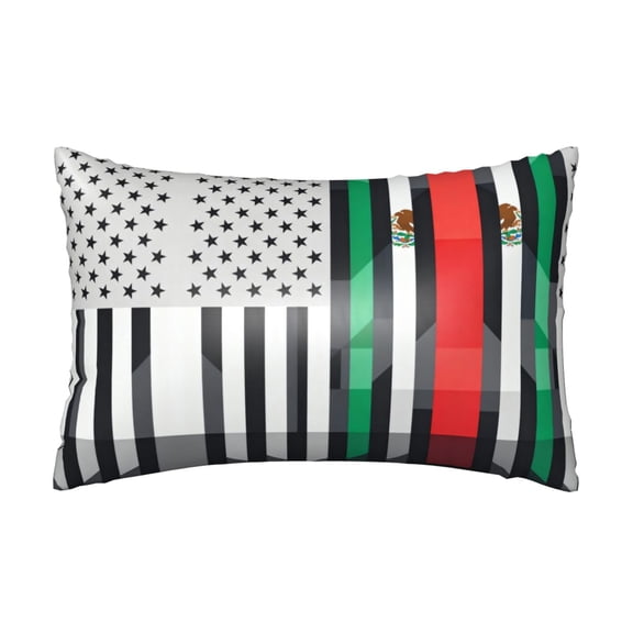 1 Pack Satin Pillowcase Mexican Roots Pillowcase with Hidden Zipper -Pillow Cover for Bedroom Sofa 20x30 inches