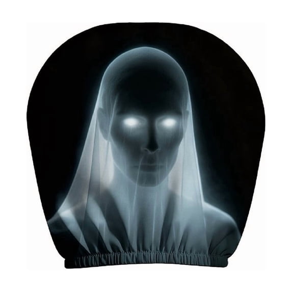 1 Pack Scary Headrest Covers for Cars, 10x11'' Snug Fit Car Headrest Cover, Breathable Polyester Spooky Ghost Face Auto Seat Protector for Halloween Car Decorations & Vehicle Accessories