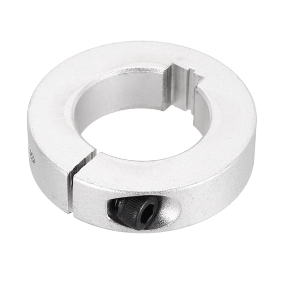 1 Pack Shaft Collar, 1-3/8" Bore One Piece Shaft Collar Clamp Style, 2-3/8" OD, 5/8" Thick Aluminum Clamping Style Locking Collars for Industry Use
