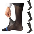 thumbnail image 1 of 1 Pack Sheer Dress Socks for Men Nylon Ultra Thin Calf Socks Silky Transparent Summer Cool Business Work Soft Stockings Blue, 1 of 5