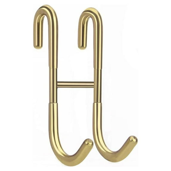 1 Pack Over Shower Glass Door Hook, 304 Stainless Steel Rack Hooks, Bathroom Frameless Drilling-Free Hanger, for Bathing Suits, Robe, Towel, Squeegee, Loofah, Shaver