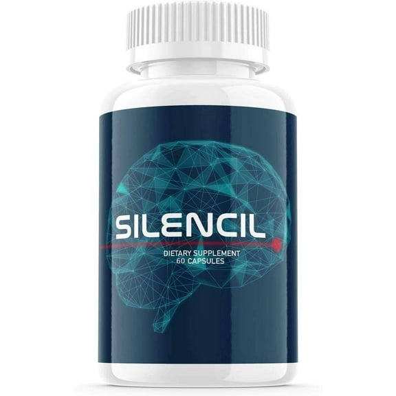 (1 Pack) Silencil for Tinnitus Supplement Pills, Premium White Color and One Size Tinnitus Support Relief Supplement Capsules (60 Capsules)