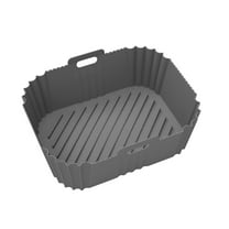 1 Pack Silicone Air Fryer Liners Reusable, 8.3 Inch Airfryer Liners 4-7 QT Square Air Fryer Liners Silicone Pot Oven Liner Baking Tray, Air Fryer Basket Mat Silicone Bowl Air Fryer Accessories