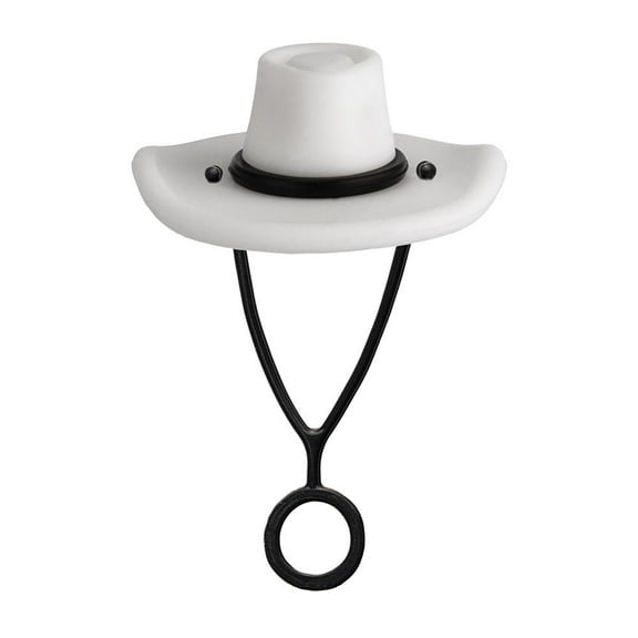 1 Pack Silicone Cowboy Hat Straw Covers Cup 30 40 Topper Cute Funny Accessories Tumbler Straw