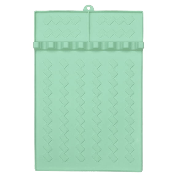 1 Pack Silicone Grill Mat, TINGXIN Heat Resistant BBQ Pad, Non Stick Griddle Shelf Mat, for Home Kitchen, Outdoor and Grilling Use, Light Green