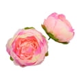 thumbnail image 1 of 1 Pack Silk Rose Head Light Light Pink Austin Roses Vintage Burnt Flower Artificial Flower Head with Stems for DIY Flower Wedding Bouquets Centerpieces Home Decoration, 1 of 8