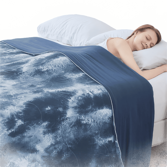 1 Pack Size Comforter, Double Sided Lightweight Breathable Blanket for Hot Sleepers, Cool Fabric