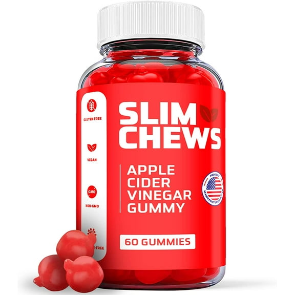 (1 Pack) Slim Chews Keto ACV Gummies - Supplement for Weight Loss - Energy & Focus Boosting Dietary Supplements for Weight Management & Metabolism - Fat Burn - 60 Gummies