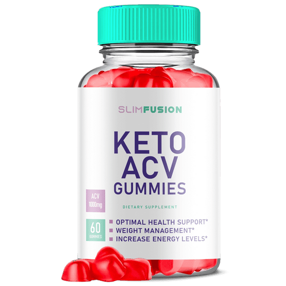 (1 Pack) Slim Fusion - Keto ACV Gummies - Apple Cider Vinegar Supplement for Weight Loss - Energy & Focus Boosting Dietary Supplements for Weight Management & Metabolism - Fat Burn - 60 Gummies