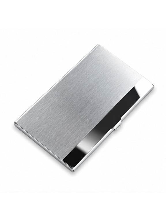 Slim Metal Business Card Holder, Pocket Name Card Case Wallet for Business Cards, ID and Credit Cards, TIKA