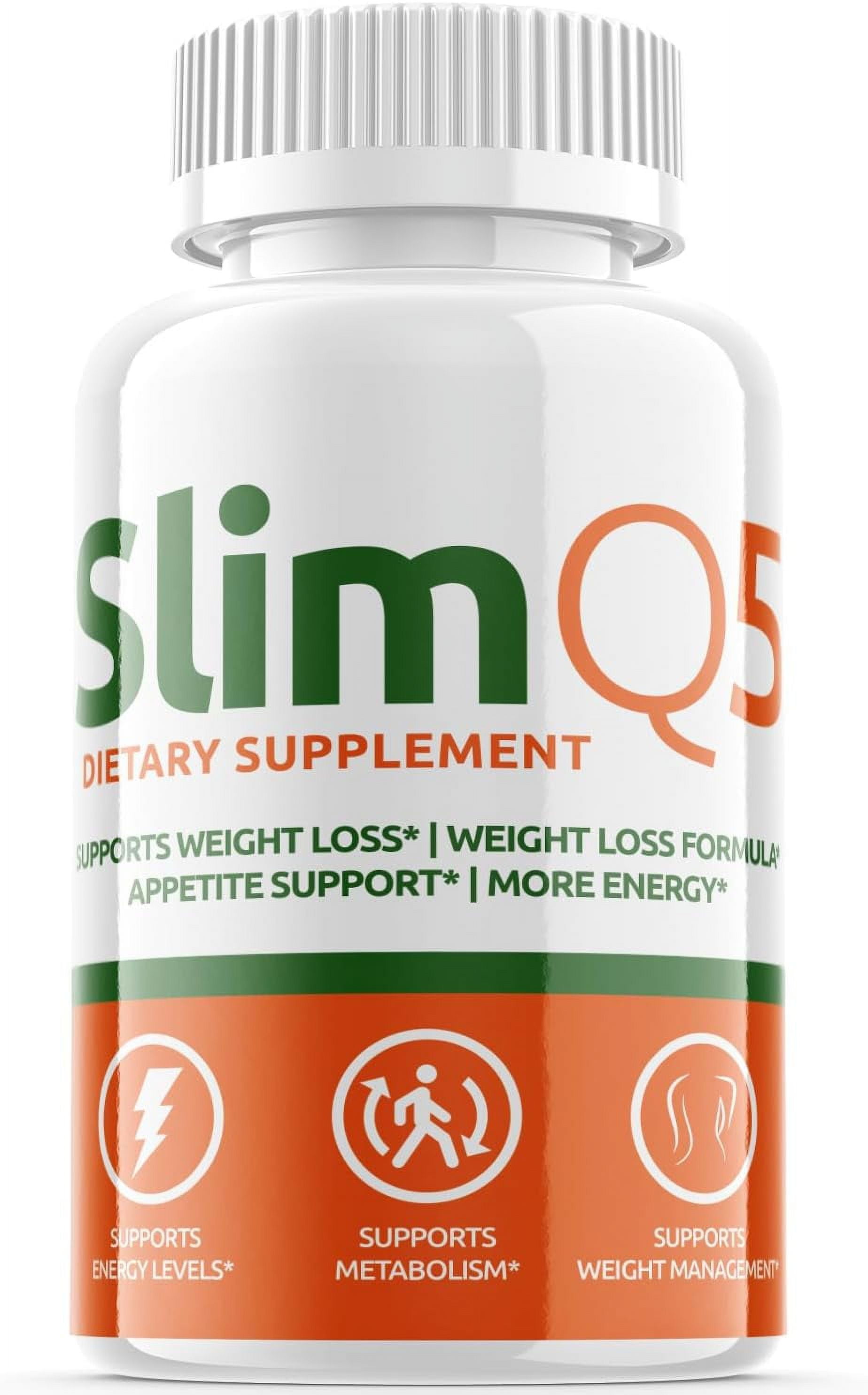 (1 Pack) Slim Q5 - Keto Weight Loss Formula - Energy & Focus Boosting Dietary Supplements for Weight Management & Metabolism - Advanced Fat Burn Raspberry Ketones Pills - 60 Capsules