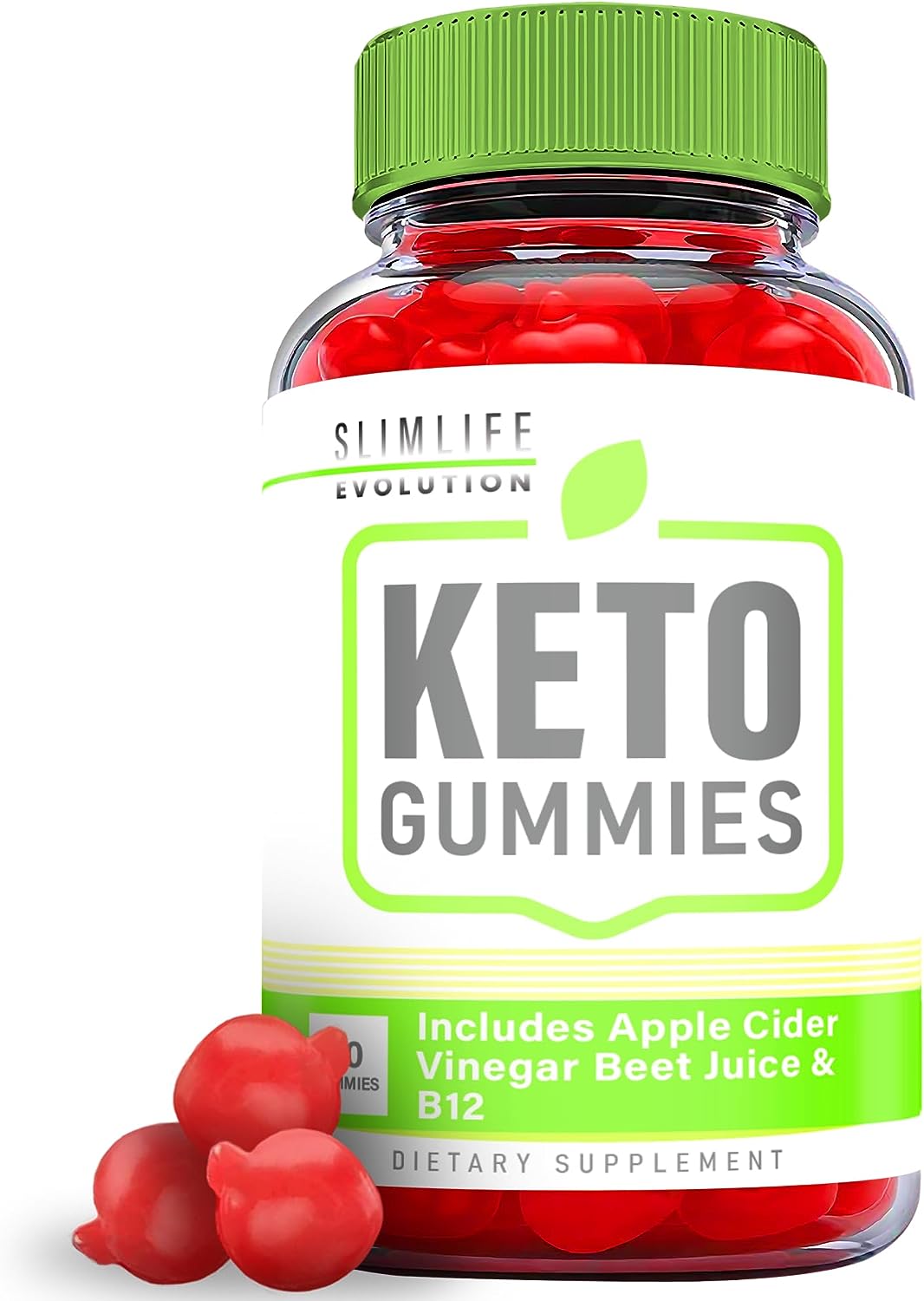 (1 Pack) Slimlife Evolution Keto ACV Gummies Apple Cider Vinegar Supplement for Weight Loss
