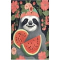 thumbnail image 1 of 1 Pack Sloth Eating Watermelon Kitchen Towels Highly Absorbent, Super Soft Dishcloths 18 x 28 Inches Reusable Quick Drying Tea Towels Set for Home,Kitchen Decor Wash cloth, 1 of 7