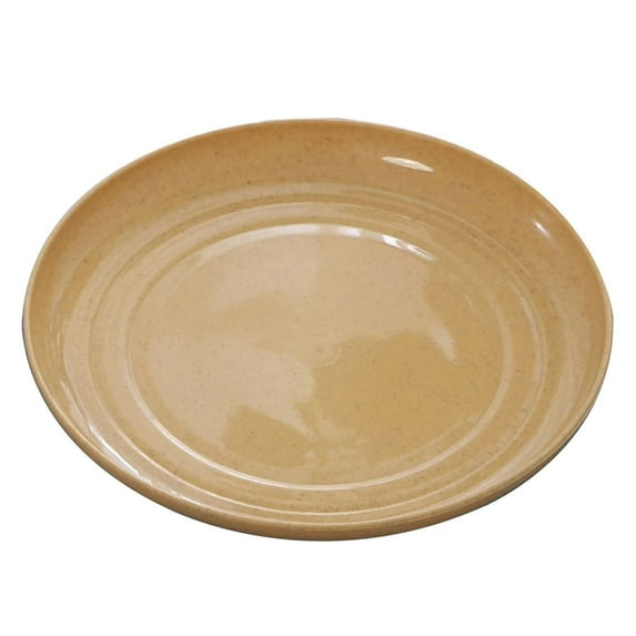 1 Pack Small Appetizer Plates, 6 Inch Wheat Straw Dessert Salad Plates, Pinch Bowls for Cooking Prep, Plastic Dipping Soy Sauce Dish, Dip Bowls for Party Condiments Side Dish Serving(Orange)