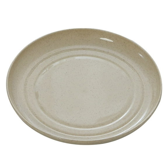1 Pack Small Appetizer Plates, 6 Inch Wheat Straw Dessert Salad Plates, Pinch Bowls for Cooking Prep, Plastic Dipping Soy Sauce Dish, Dip Bowls for Party Condiments Side Dish Serving(Beige)