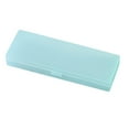 thumbnail image 1 of 1 Pack Small Plastic Pencil Case Clear Boxes Stationery Storage Case with Hinged Lid and Snap Closure for Pencils,Pens and Crayon,Home Office Supplies(Blue), 1 of 5