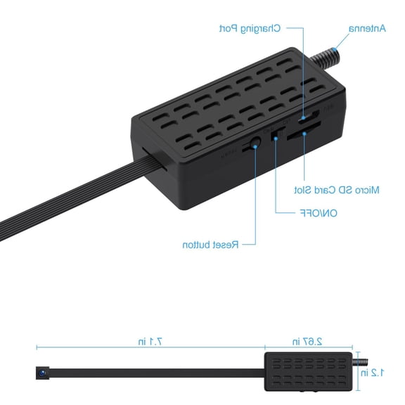 1-Pack Small Video Recording Module, 1080P Wide-Angle Camera with Remote Control, Motion-Activated Local Recording, Offline Design for Indoor Outdoor Use, No WiFi Required