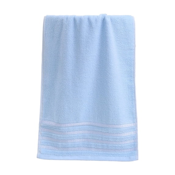 1 Pack Soft Cotton Towels for Face and Body, 29 x 13 Inches, Absorbent Daily Use Towels for Bathroom, Gym, Spa, Travel and Home, Blue