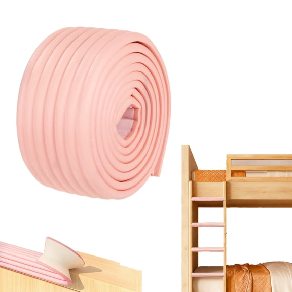 1 Pack Soft Foam Bunk Bed Ladder Pads, Ladder Cover Step Padding for Loft Beds & Dorm Ladders, Easy-Cut Protective Pads for Climbing Comfort & Home Safety (Pink)