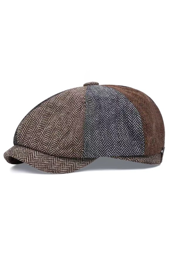 1 Pack Soft Wool Baker Boy Cap Unisex Male Female Classic Flat Hat Popular Daily Outdoor Fashion Hat Multiple Colors Available