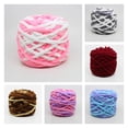 thumbnail image 1 of 1 Pack Soft Yarn for Knitting Crochet Colored Cotton Yarn Handmade DIY Craft Knitting Polyester Scarf Pillow Blanket Material Ball of Yarn New Year Christmas Gift, 105Ft, 1 of 6