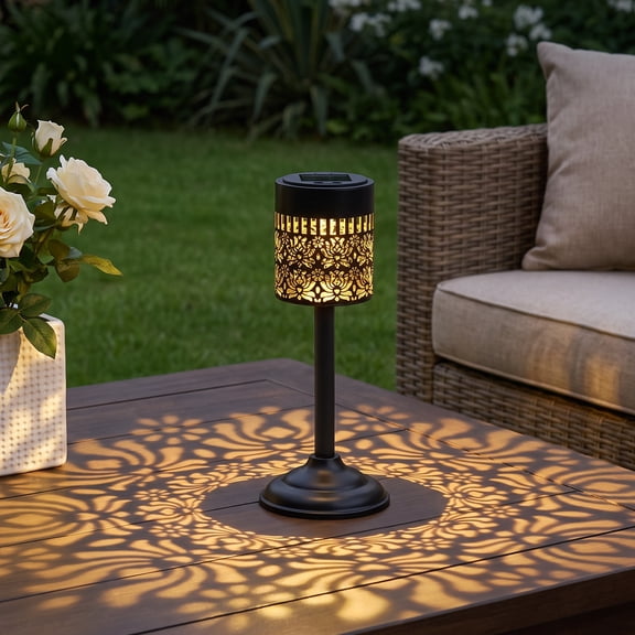 1 Pack Solar LED Light, Mandala Projection Lights