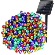 1 Pack Solar String Lights 72ft 22m 200 LED 8 Modes Solar Powered Outdoor Lighting Waterproof Christmas Fairy Lights for Xmas Tree Garden Homes Ambiance Wedding Lawn Party Decor Multicolor