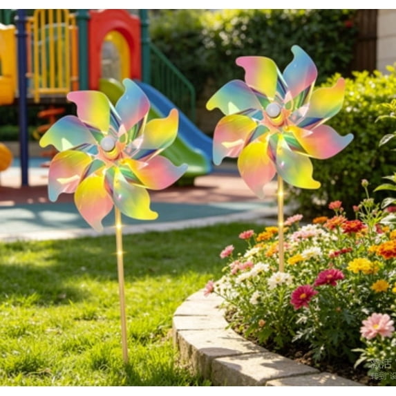 1 Pack Solar Windmill Light Wind Spinner, 27