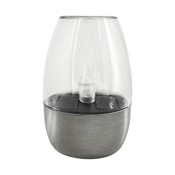 1 Pack Solar Wine Glass Candle Lights, Waterproof Outdoor LED Pathway Lights, Decorative Solar Garden Stake Lights for Patio, Yard, Lawn & Holiday Decor