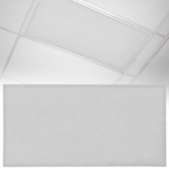 1 Pack Solid Color Fluorescent Light Covers for Ceiling Lights Light Gray Magnetic Ceiling Light Covers Overhead Light Filters for Office Classroom Home