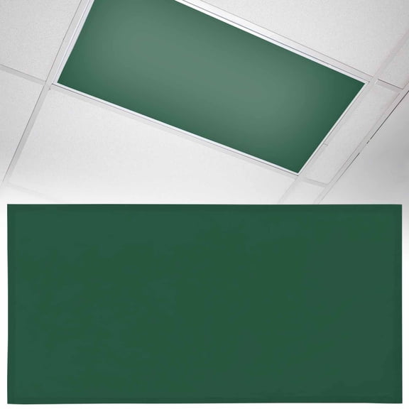 1 Pack Solid Color Fluorescent Light Covers for Ceiling Lights Sea Green Magnetic Ceiling Light Covers Overhead Light Filters for Office Classroom Home