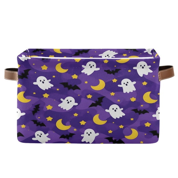 1-Pack Square Closet Organizers with Handles Open Basket Bins Halloween ...