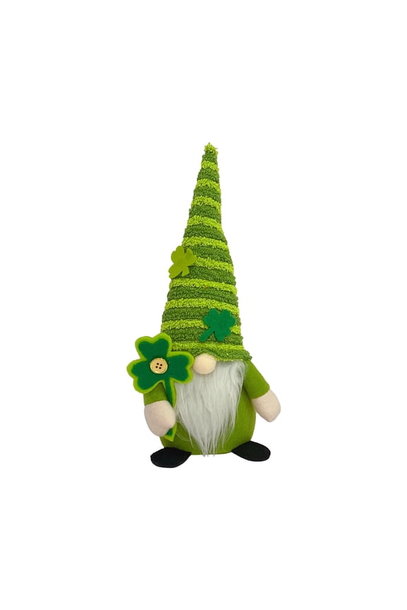 1 Pack St.Patrick's Day Green Plush Doll Green Irish Leprechaun Handmade Elf Decorations Scandinavian Swedish Shamrock Green for Gift Home Decorations