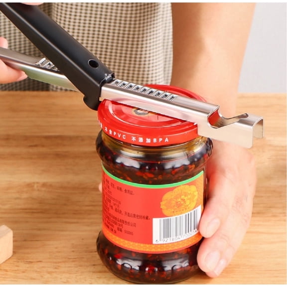 Adjustable Stainless Steel Jar and Bottle Opener, Manual Lid Opener Tool for Kitchen Use, TIKA