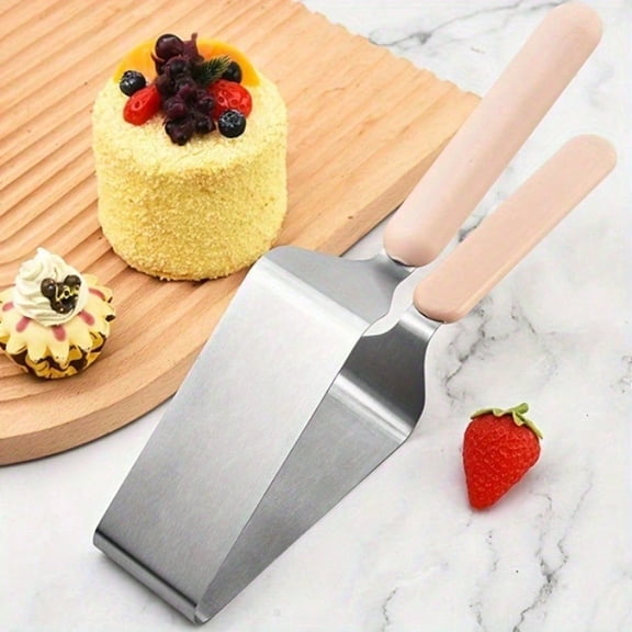 1-Pack Stainless Steel Double Handle Cake Knife & Server, Adjustable Slicer for Wedding Cakes & Pies, Easy Clean (1Pac)