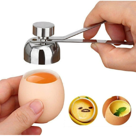 1-Pack Stainless Steel Egg Topper Cutter Easy-to-Use Shell Opener & Cracker for Kitchen & Home TIKA