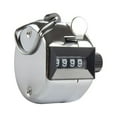 thumbnail image 1 of 1 Pack Stainless Steel Hand Tally Counter 4 Digit Tally Counters Mechanical Palm Counter Clicker Counter Handheld Pitch Click Counter Metal Number Count for Row, People, Golf, Lap & Knitting, 1 of 6