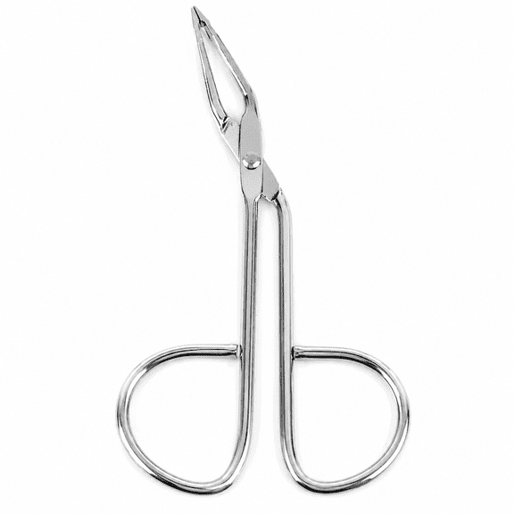 1 Pack Stainless Steel Scissors Shaped Silver Eyelash Tweezers Eyebrow Clip Nose Hair Trimmer