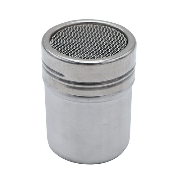 1 Pack Stainless Steel Shaker Duster Container for Powder Powdered Baking Cocoa Corn Starch and More.