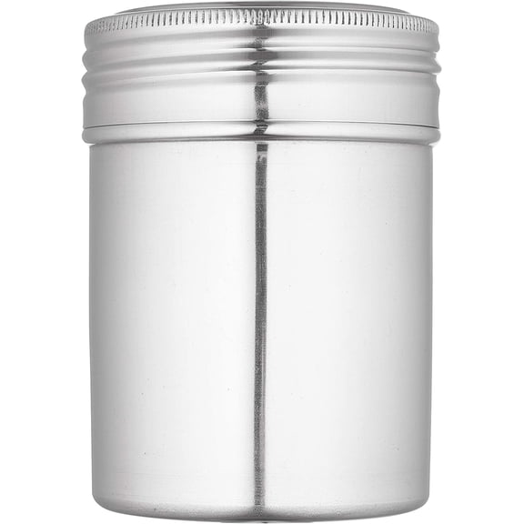 [1 Pack] Stainless Steel Versatile Dredge Shaker Set 10 Ounce - Salt, Pepper, Sugar, Condiments, Oregano, Spices Shaker for Restaurants, Baking, Cooking (10oz)
