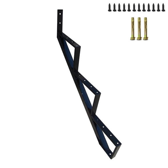 1 Pack Steel Stair Step Riser - 3 Step for Deck Height 27 Inches Stair Stringer for Outdoor Wooden Tread